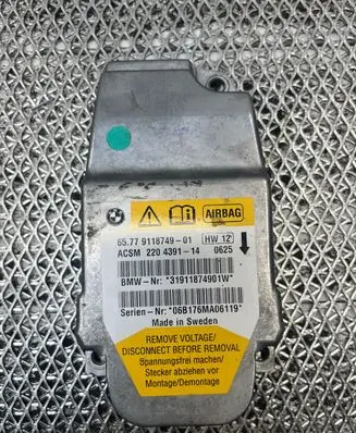 BMW 5 E60 E61 Airbag control unit/module 9118749 31911874901W