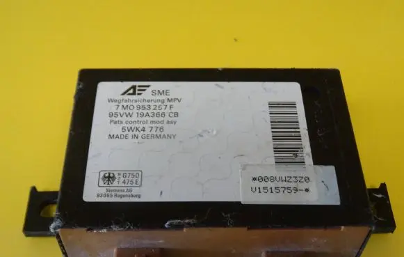 Volkswagen Sharan Immobilizer control unit/module 7M0953257F 95VW19A366CB 5WK4776