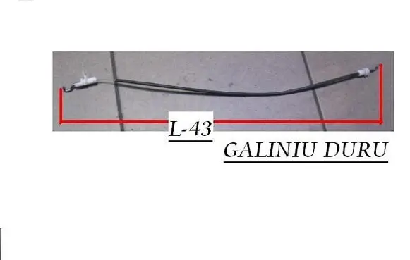 Rear door cable line