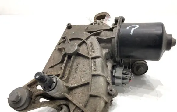Front wiper linkage and motor