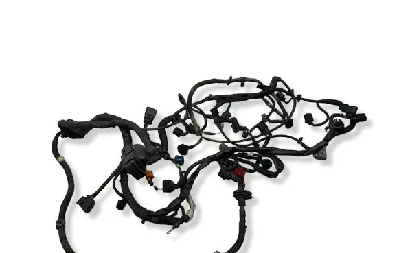 Volkswagen Touareg I Engine installation wiring loom 4E0906379