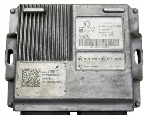 Opel Mokka X LP gas control unit module 25191707