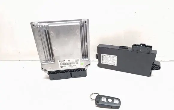 BMW 5 E60 E61 Engine ECU kit and lock set 7803373 0281013501 6943814