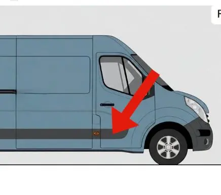 Renault Master III Front door trim (molding)