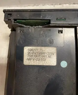Volkswagen Sharan Climate control unit 7M0907040AE 301307