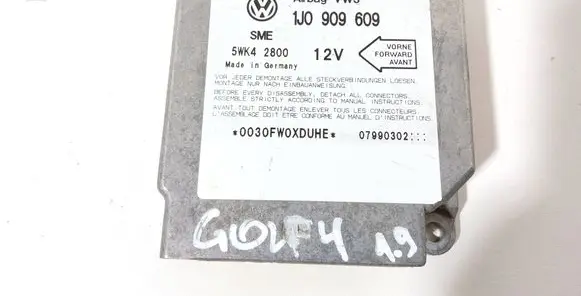 Volkswagen Golf IV Airbag control unit/module 1J0909609 07990302 5WK42800
