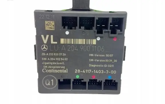 Mercedes-Benz C W204 Door control unit/module A2049001106
