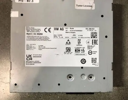 Volkswagen Tayron II MMI control unit 57L035012 MB23553