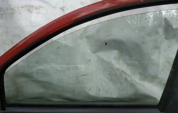 Fiat Panda II Front door window glass four-door