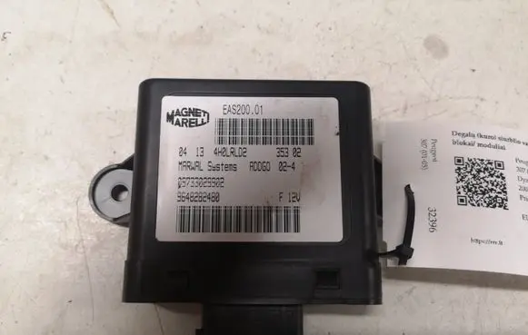 Peugeot 307 Fuel injection pump control unit/module 9648282480 EAS20001 09733029902