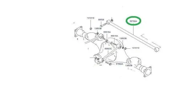 Hyundai Tucson JM Steering tie rod boot 55700H1000