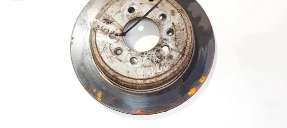 Peugeot 607 Rear brake disc neventiliuojamas