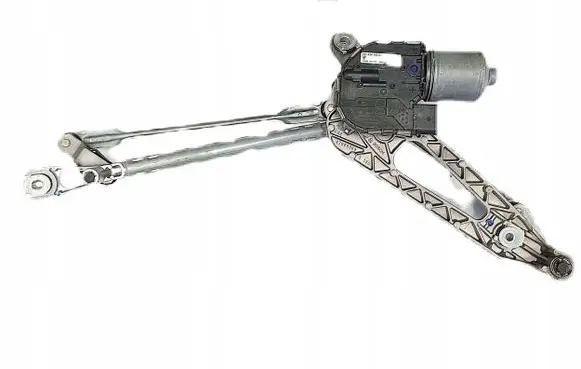 Front wiper linkage and motor