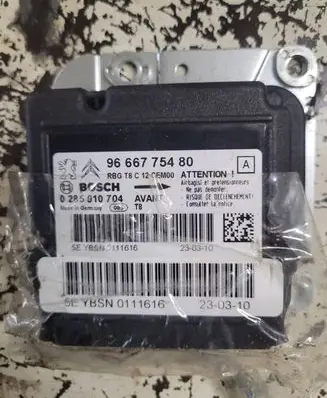 Peugeot 3008 I Airbag control unit/module 9666775480 0285010704