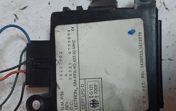 Opel Sintra Other control units/modules 10257902 98321 0739094