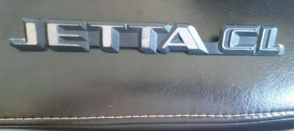 Volkswagen Jetta II Rear loading door model letters 165853687A