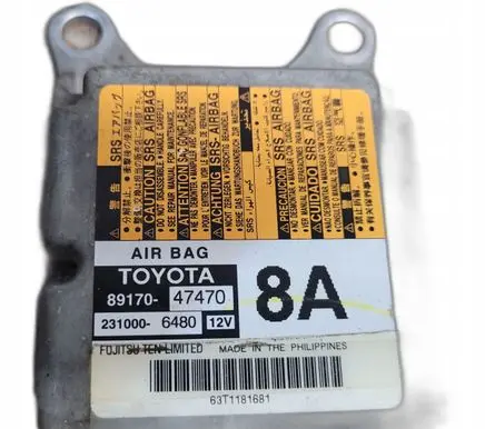 Toyota Corolla Verso AR10 Airbag control unit/module 89170