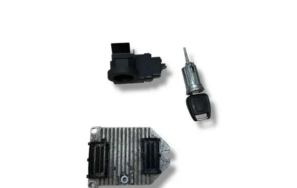 Opel Astra G Engine ECU kit and lock set 55351702 S0100102 5WK91720