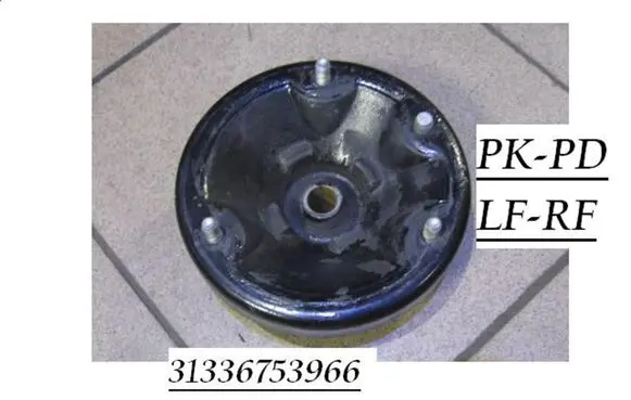 BMW 7 E65 E66 Coil spring mount 31336753966
