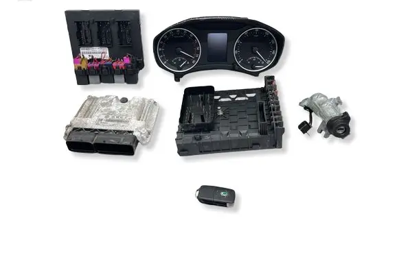 Skoda Octavia Mk2 (1Z) Engine ECU kit and lock set 03G906021TB 1K0937087D 0281014711