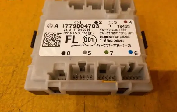 Mercedes-Benz A W177 Door control unit/module A1779004703 A1779025804 A1779013502