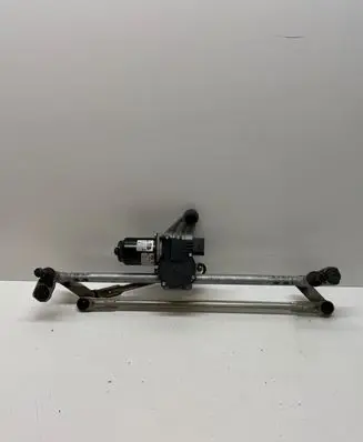 Front wiper linkage and motor