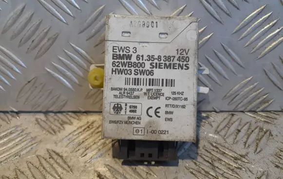 BMW 3 E46 Immobilizer control unit/module 61358387450 HW03SW06 62WB800