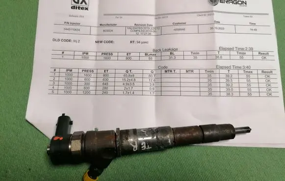 Renault Master III Fuel injector H82912226 0445110634