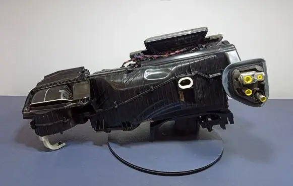 Interior heater climate box assembly