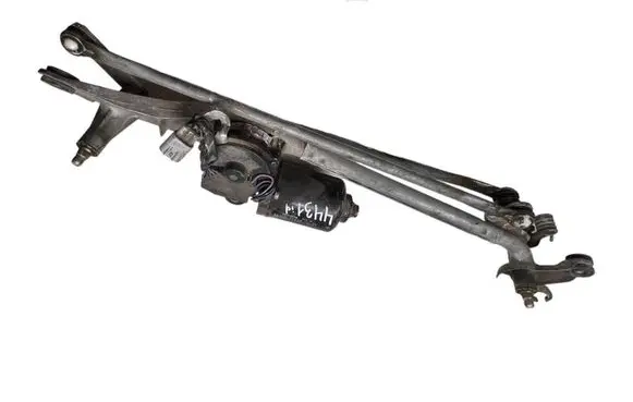 Front wiper linkage and motor