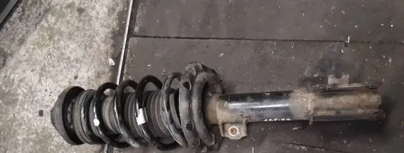 Opel Zafira B Front shock absorber with coil spring 22214600