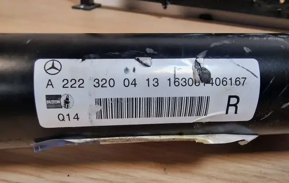 Mercedes-Benz S W222 Rear shock absorber/damper A2223200413 163001406167