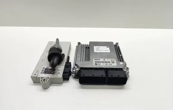 BMW 5 E60 E61 Engine ECU kit and lock set 7796678 0281012191 18660318