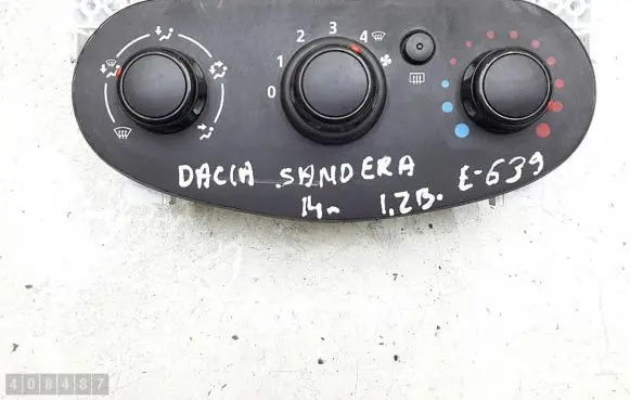 Renault Sandero II Climate control unit 5s4741100