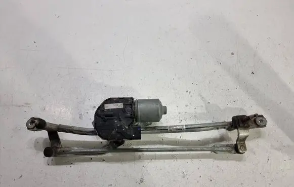 Front wiper linkage and motor