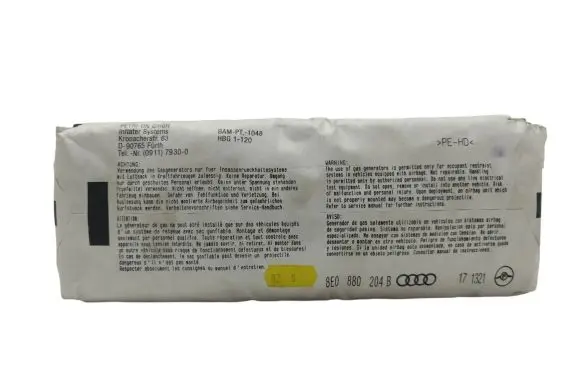 Audi A4 S4 B6 8E 8H Passenger airbag 8E0880204B