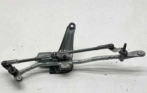 Front wiper linkage and motor