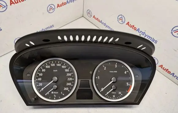 BMW 5 E60 E61 Speedometer (instrument cluster) 62116945633 62116958600