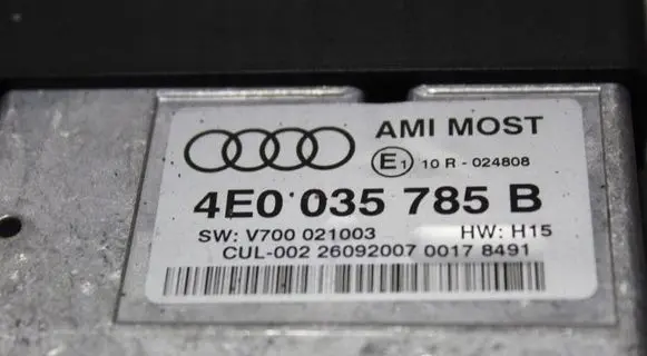 Audi A6 S6 C6 4F Transfer box differential control unit 4E0035785
