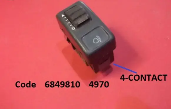 Volvo C70 Headlight level height control switch 6849810 4970