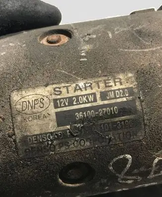 Hyundai Tucson JM Starter motor 3610027010