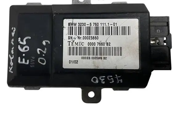 BMW 7 E65 E66 Steering rack control module 6760111 32306760111