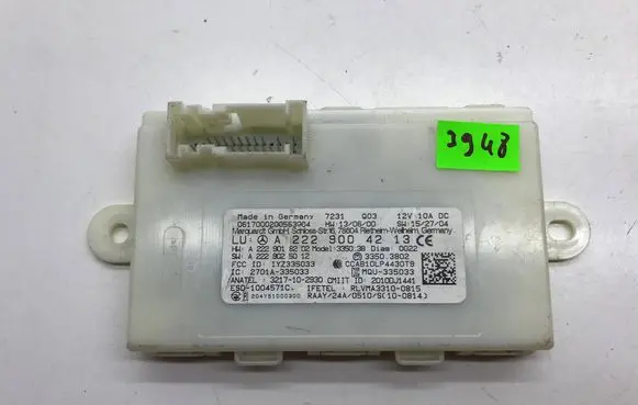 Mercedes-Benz S W222 Keyless (KESSY) go control unit/module A2229018202