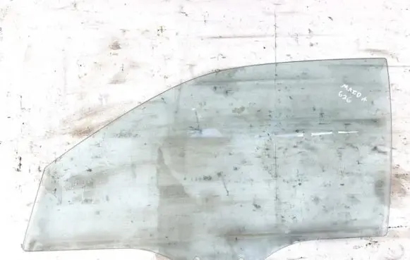 Mazda 626 Front door window glass four-door