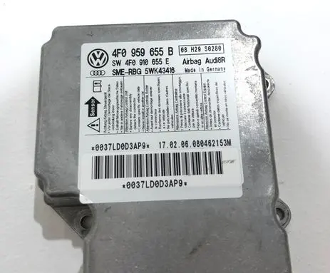 Audi A6 S6 C6 4F Airbag control unit/module 4F0959655B 5WK4316 SW4F0910655E