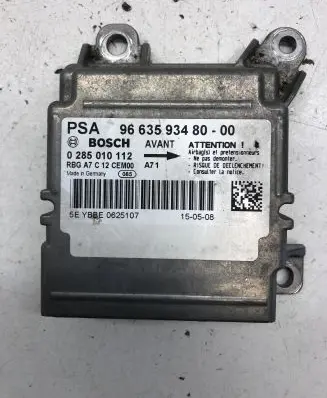 Peugeot 207 Airbag control unit/module 966359348000 9663593480 0285010112