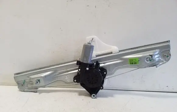 Rear door window regulator with motor