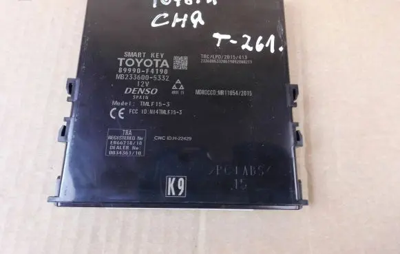 Toyota C-HR I Keyless (KESSY) go control unit/module 89990-F4190
