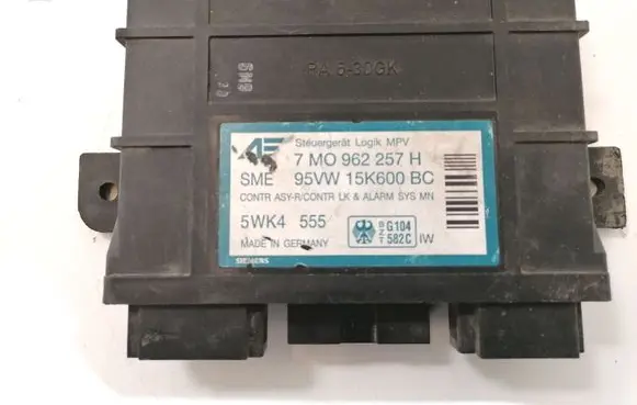 Volkswagen Sharan Comfort/convenience module 7M0962257H 95VW15K600BC
