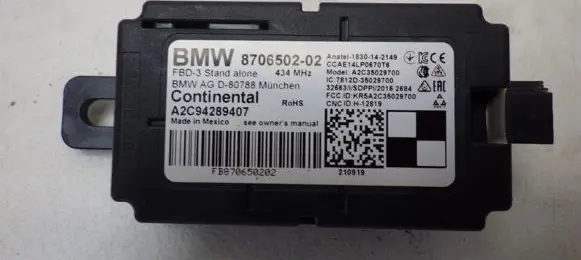 BMW X2 F39 Other control units/modules 8706502
